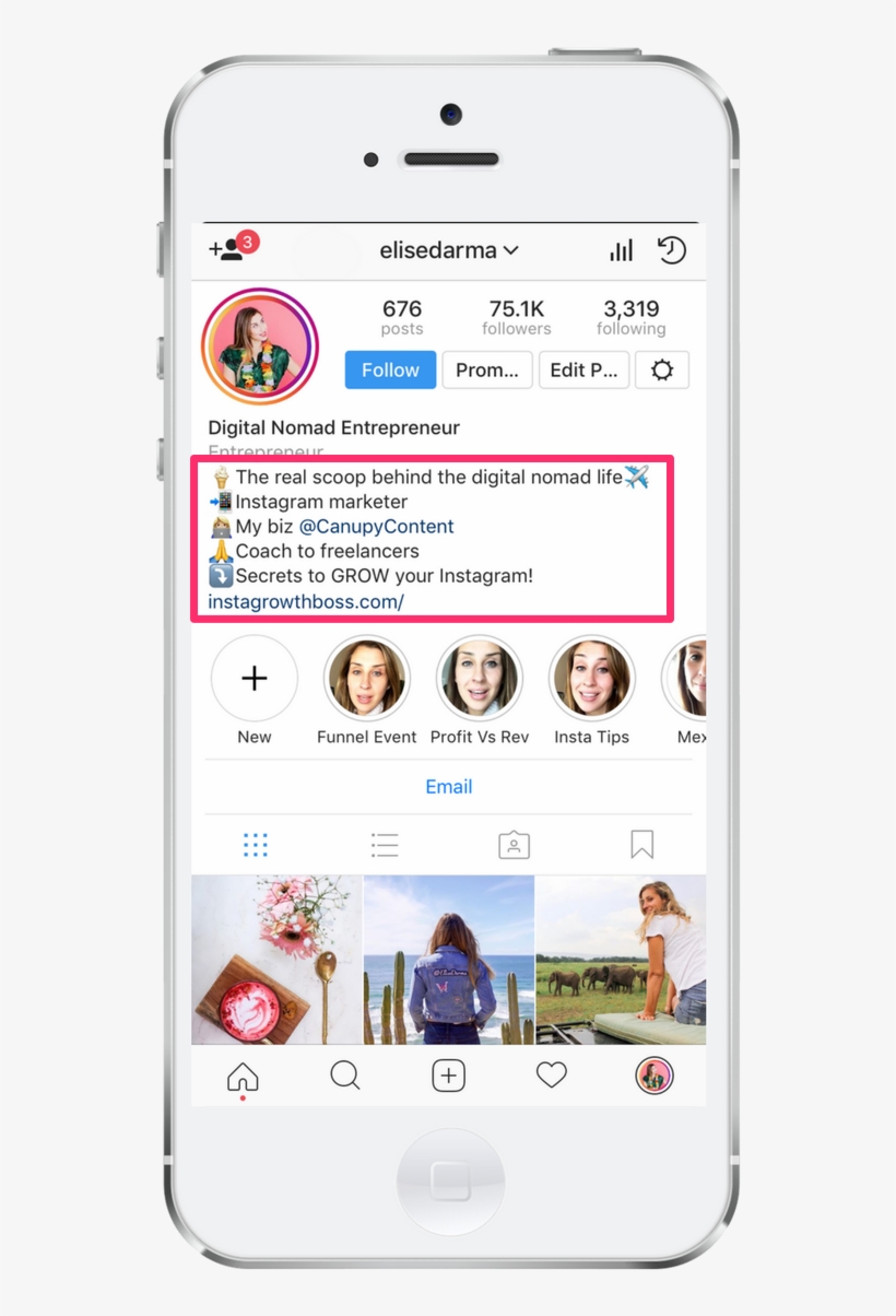 Elise Darma Instagram Bio - Instagram - Free Transparent PNG Download ...