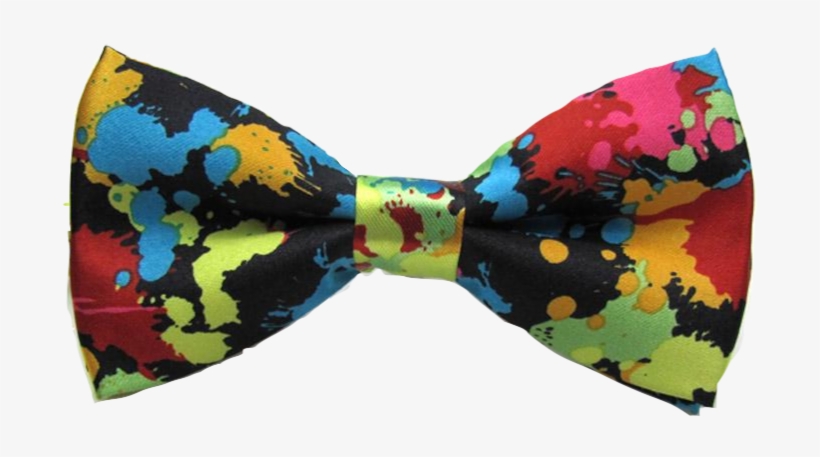 Color Splash Bow Tie - Mens Bow Tie Colorful, transparent png #1506781