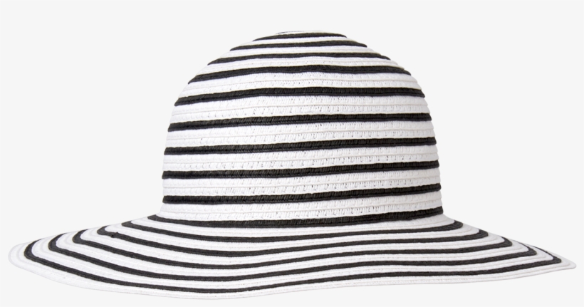 Baby Girl White Stripe Striped Straw Hat At Janieandjack - Fedora, transparent png #1506861