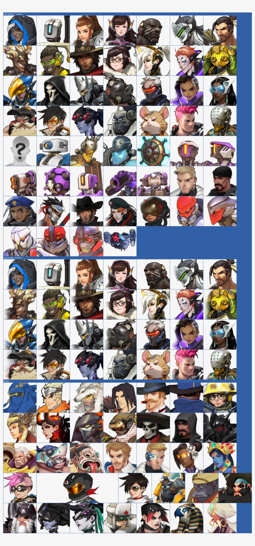 Click For Full Sized Image Hero Icons - Overwatch, transparent png #1506905