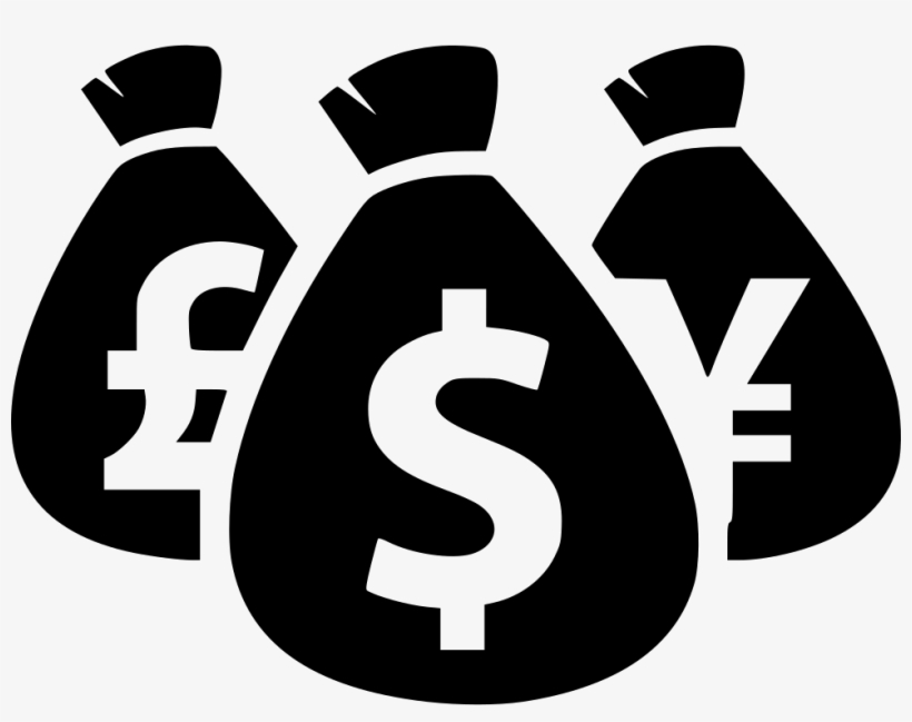 Dollars Comments - Bags Of Money Silhouette, transparent png #1506928