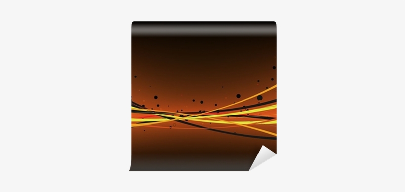 Abstract Background Made Of Curved Lines Wall Mural - Line, transparent png #1506976