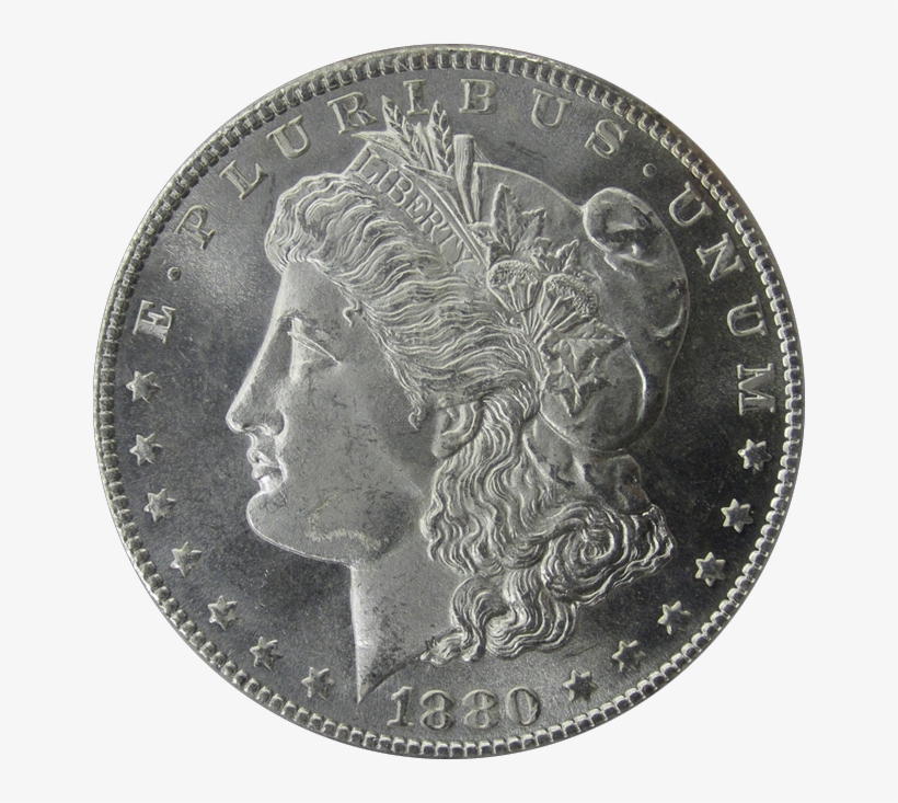 Morgan Dollar 1880s Obverse - Estados Unidos Mexicanos 1947 Coin, transparent png #1507249