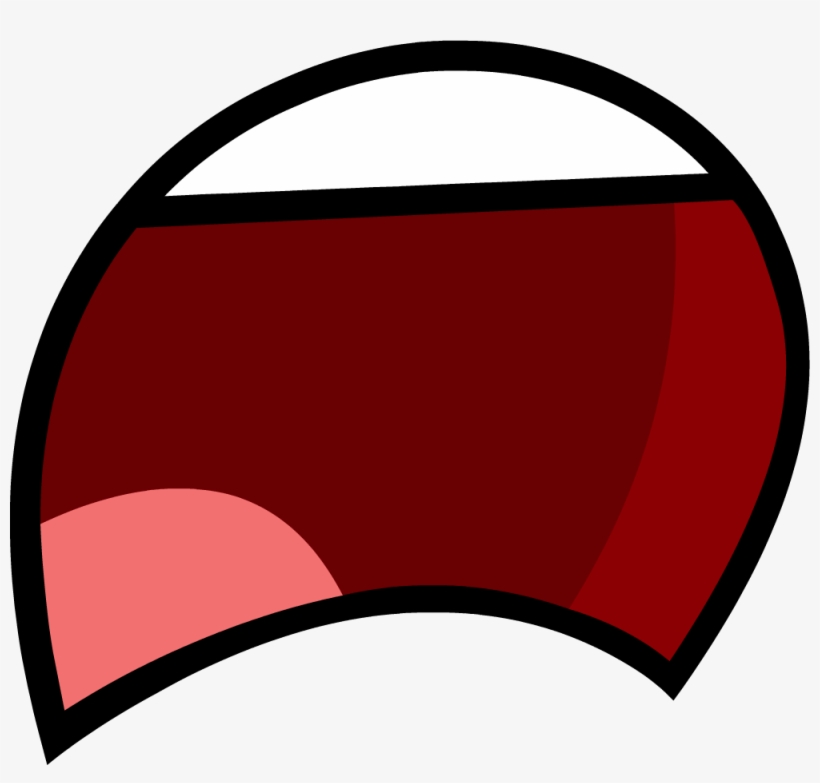 Wide Mouth Open Frown - Battle For Dream Island Mouth, transparent png #1507679