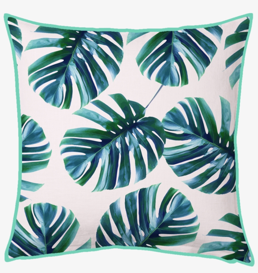 Monstera Pattern #society6 #decor #buyart Throw Pillow, transparent png #1507754