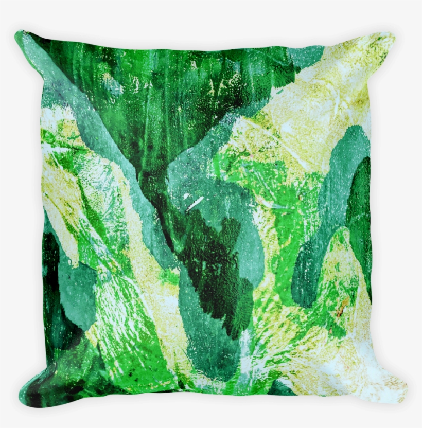 Tropical Leaves Pillow - Cushion, transparent png #1508062