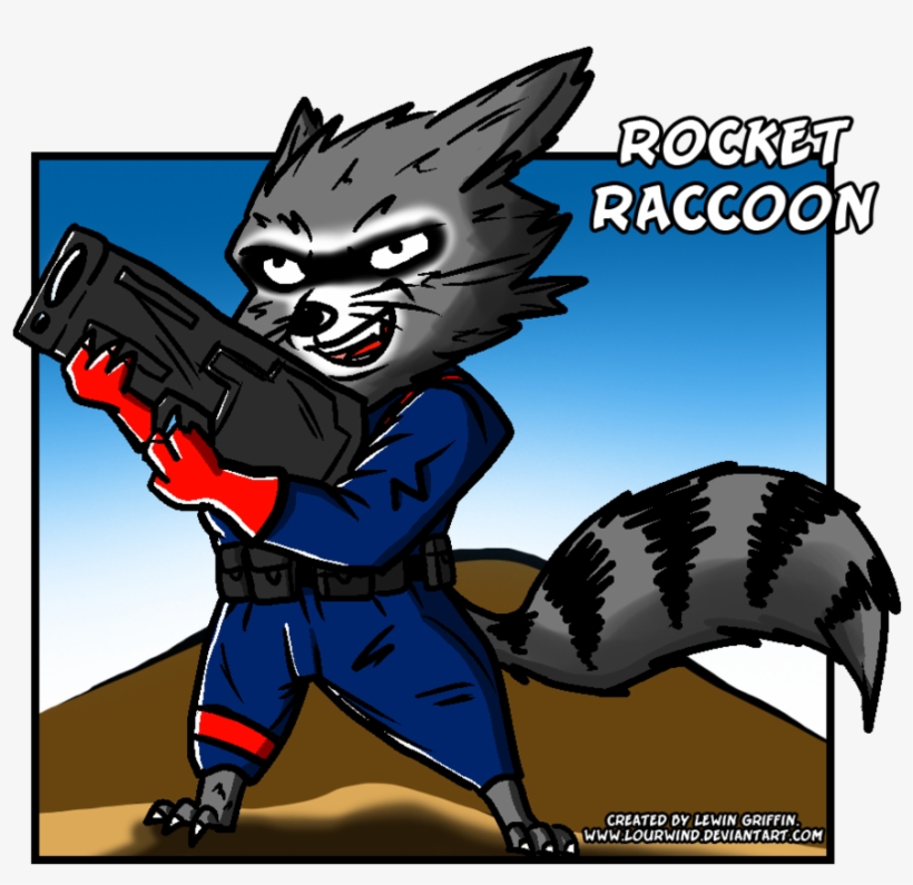 Drawing Racoon Guardians The Galaxy - Rocket Raccoon, transparent png #1508138