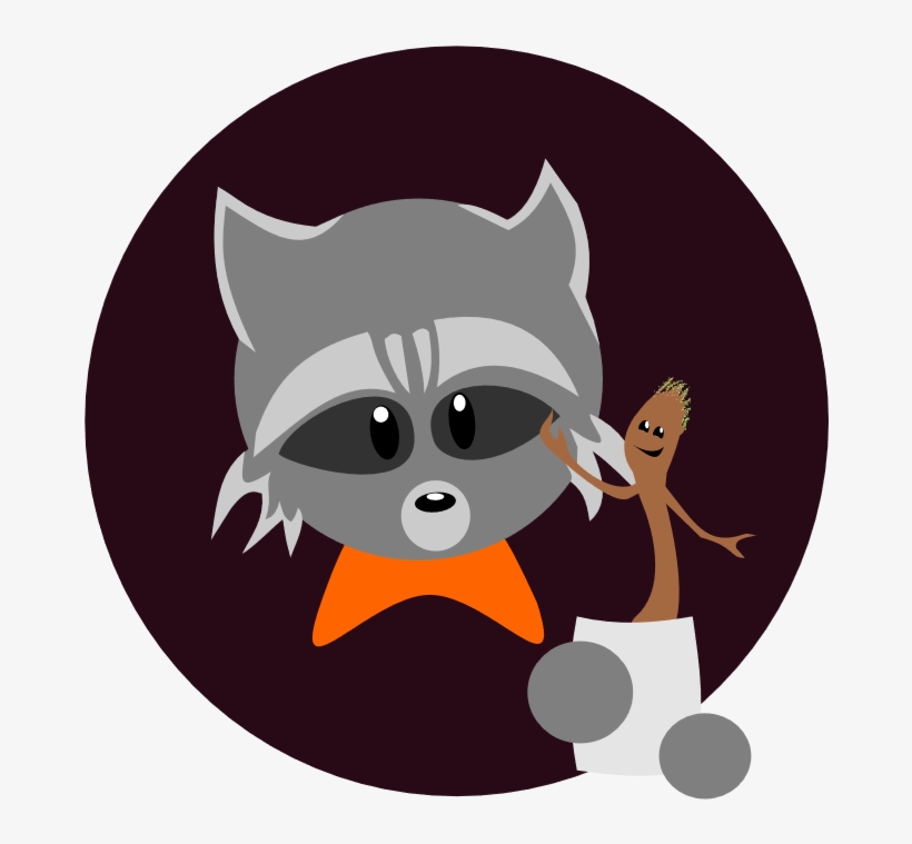 Groot And Rocket Raccoon By Wishiwasahobbit On Deviantart - Rocket Raccoon, transparent png #1508371