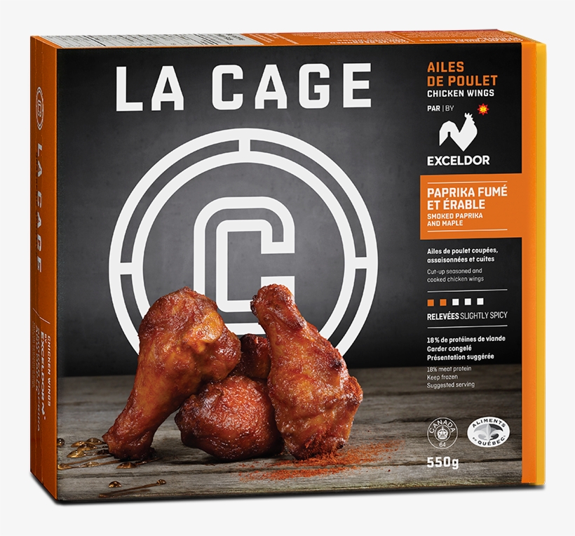 Chicken Wings - 911 - Buffalo - Smoked Paprika And - Ailes De Poulet Cage Au Sport, transparent png #1508440