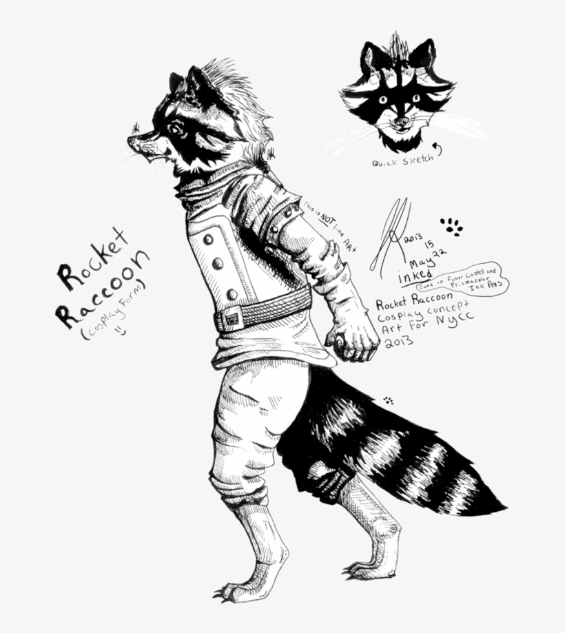 Rocket Inked By Spiritinspace - Illustration, transparent png #1508509