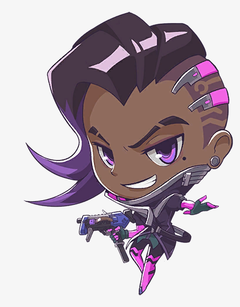 Overwatch Sombra Png Vector Freeuse Stock - Overwatch Sombra Cute Spray, transparent png #1508513