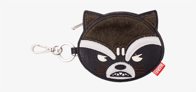 Guardians Of The Galaxy - Guardians Of The Galaxy Rocket Raccoon Face Coin Bag, transparent png #1509063