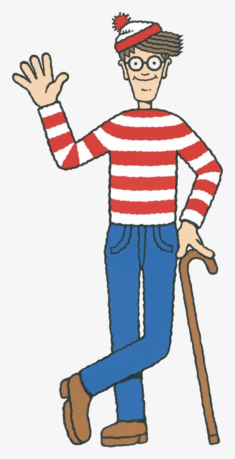 Waldo Png Black And White - Where's Wally?, transparent png #1509160