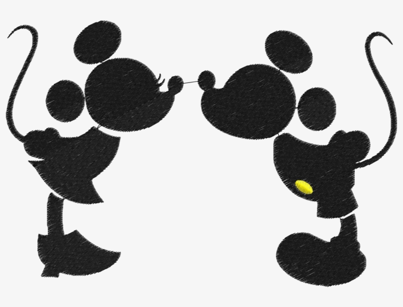 Mickey Minnie Silhouette Png, transparent png #1509367