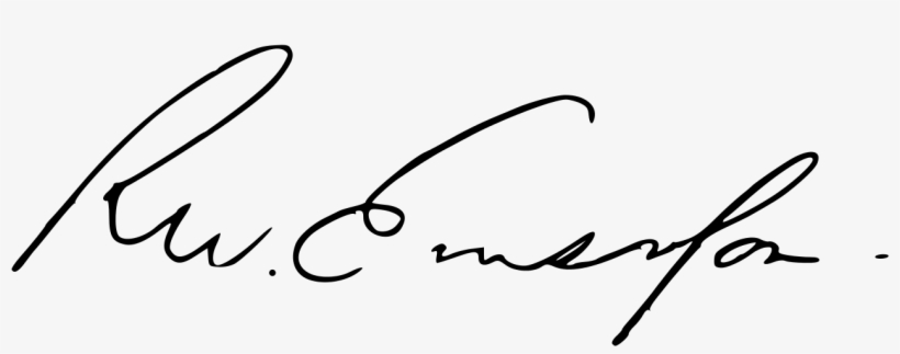 Appletons' Emerson Ralph Waldo Signature - Ralph Waldo Emerson Png, transparent png #1509633