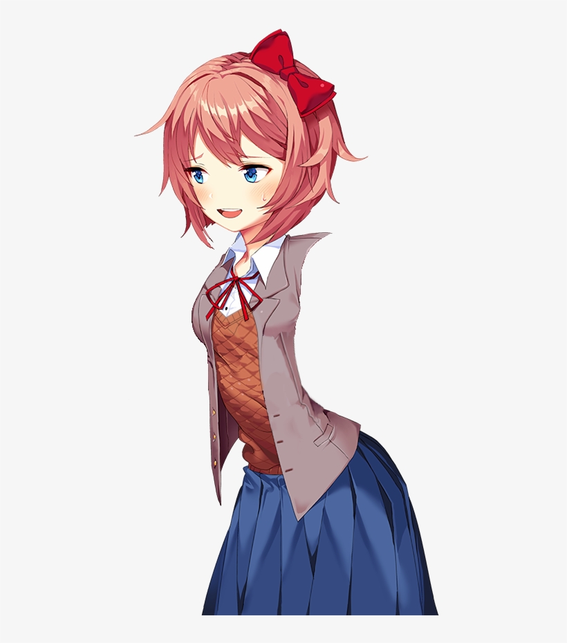 Armless Special Pose Sayori, A Gift To Other Sprite - Sayori Sprite Angry Transparent, transparent png #1509766