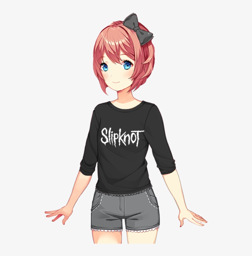 Edited Mediapreteen Slipknot Sayori - Anime Girls Slipknot, transparent png #1510126