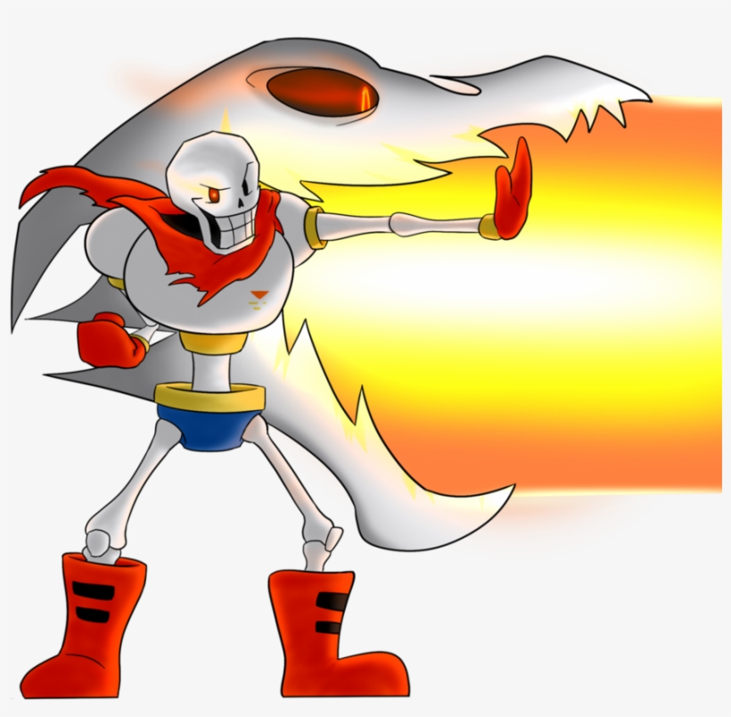 I've Played Undertale As Well Of Course~ And I Confess - Papyrus With Gaster Blaster, transparent png #1510689