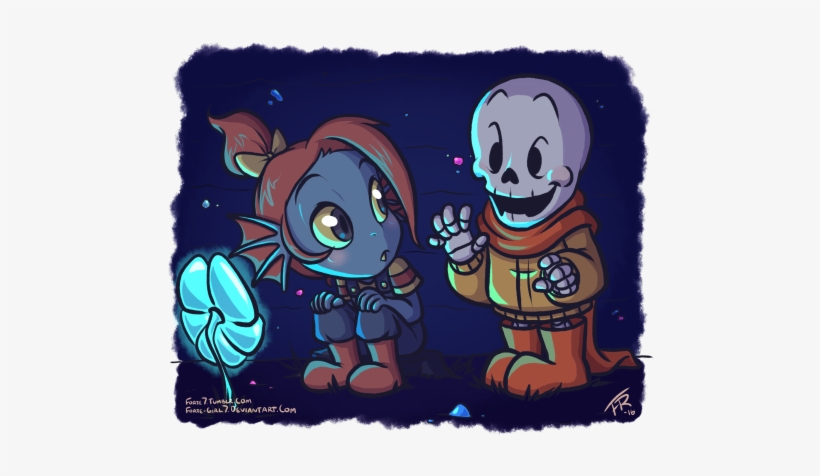 Some More Little Kid Undertale Stuffffff - Papyrus And Undyne Ship, transparent png #1510757