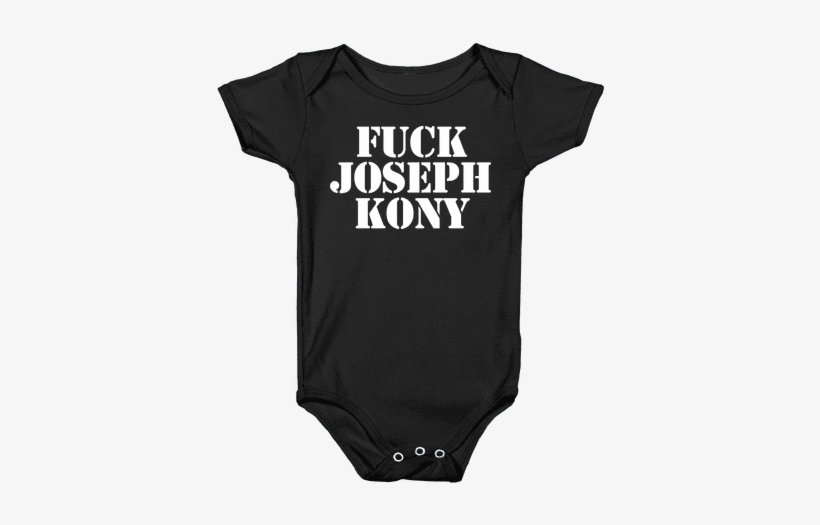 F*** Joseph Kony Baby Onesy - Baby Gaming, transparent png #1511180