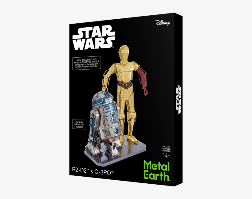 Metal Earth Girt Box Sets - C3po And R2d2 Metal Earth, transparent png #1511338
