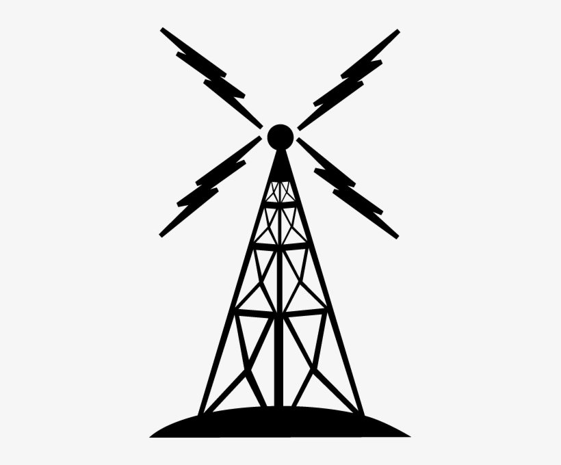 Radiotower - Radio Tower Silhouette Png, transparent png #1511453
