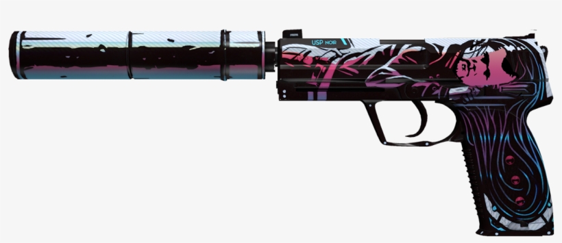 Usp S Neo Noir Games Globaloffensive Csgo - Usp Neo Noir Png, transparent png #1511537
