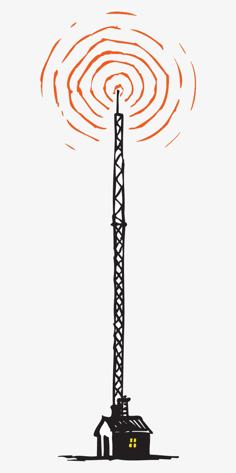 Color Version Radio Tower - Radio Station Tower Png, transparent png #1511652