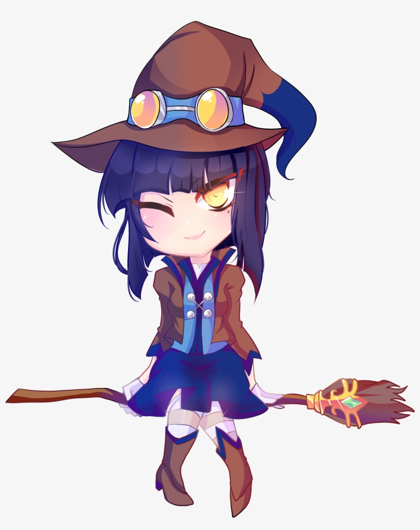 My Friend Shir Chibi Witch Scarlet With Community Colors - Brawlhalla Scarlet Witch, transparent png #1511801