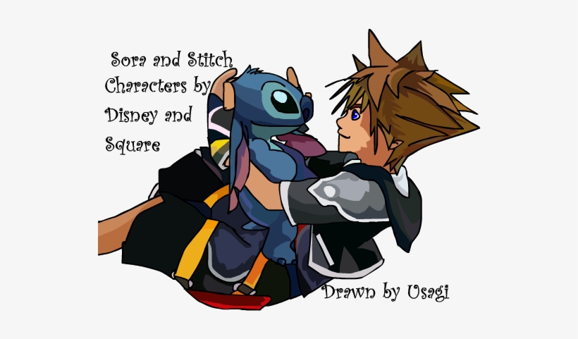 And Stitch By Usagi Zakura On Deviantart - Kingdom Hearts Sora Stich, transparent png #1512009