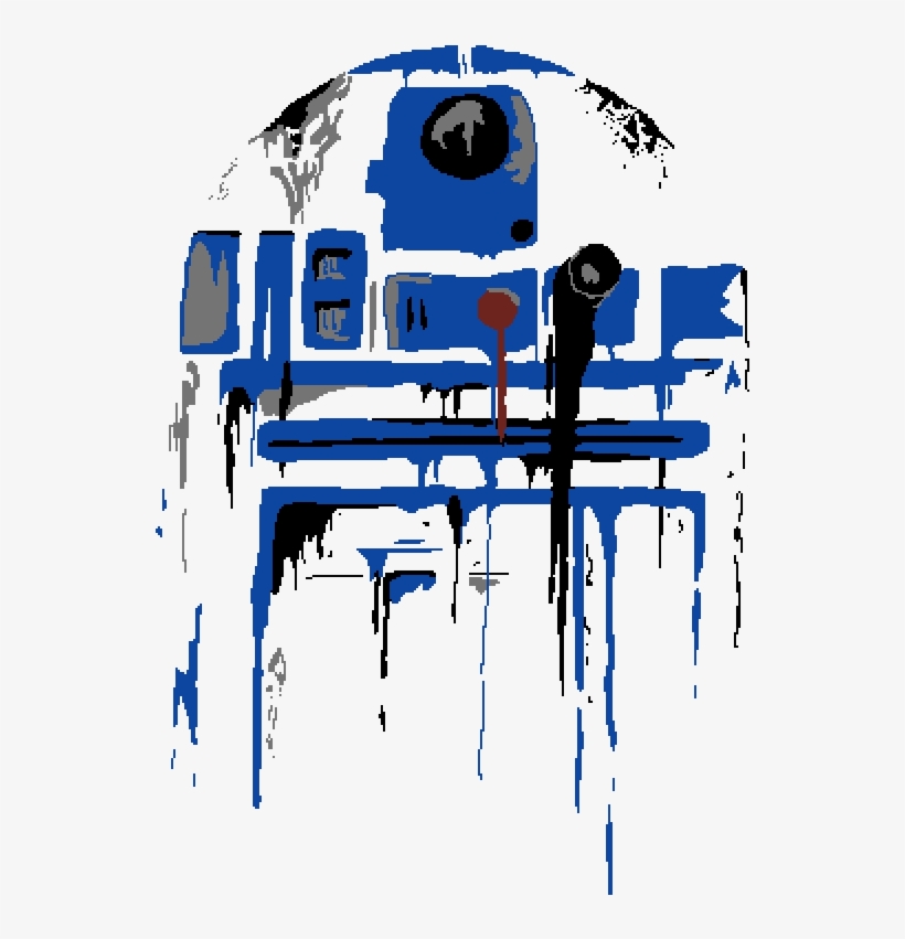 Main Image "r2 D2 Where Are You" C3po By - Star Wars R2d2 Painting, transparent png #1512051