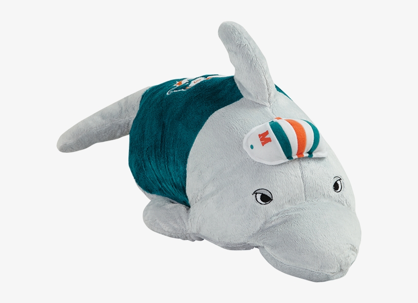 Nfl Miami Dolphins Pillow Pet - Miami Dolphins Pillow Pet, transparent png #1512319