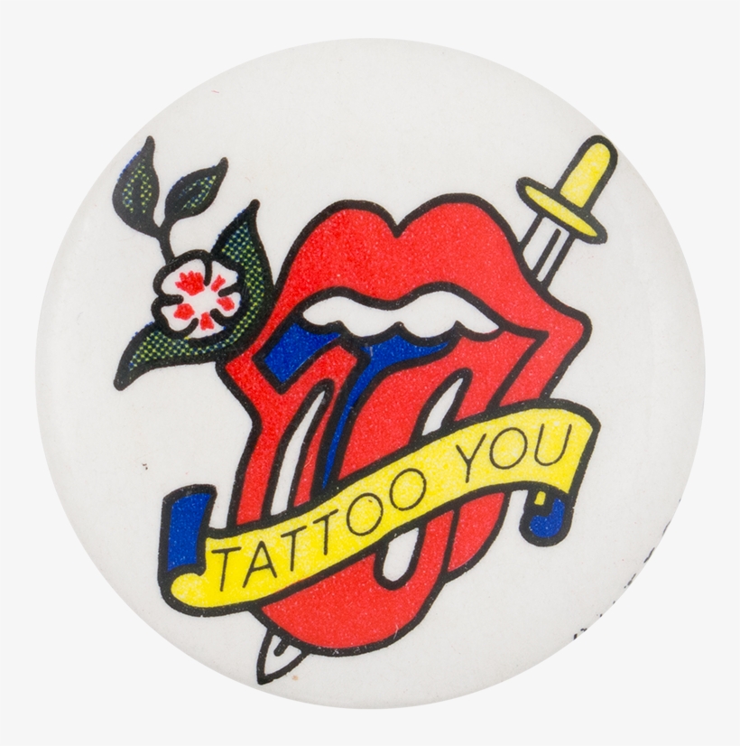 Rolling Stones Tattoo You - Vintage Rolling Stones Tattoo You Pin Back, transparent png #1512590