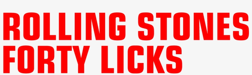 Rolling Stones Magazine Logo Font Download - Rolling Stones Forty Licks Logo, transparent png #1512626