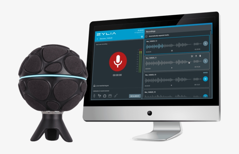 The Single Microphone, Zylia Zm 1, Is A Special Type - Sound Recording And Reproduction, transparent png #1512651