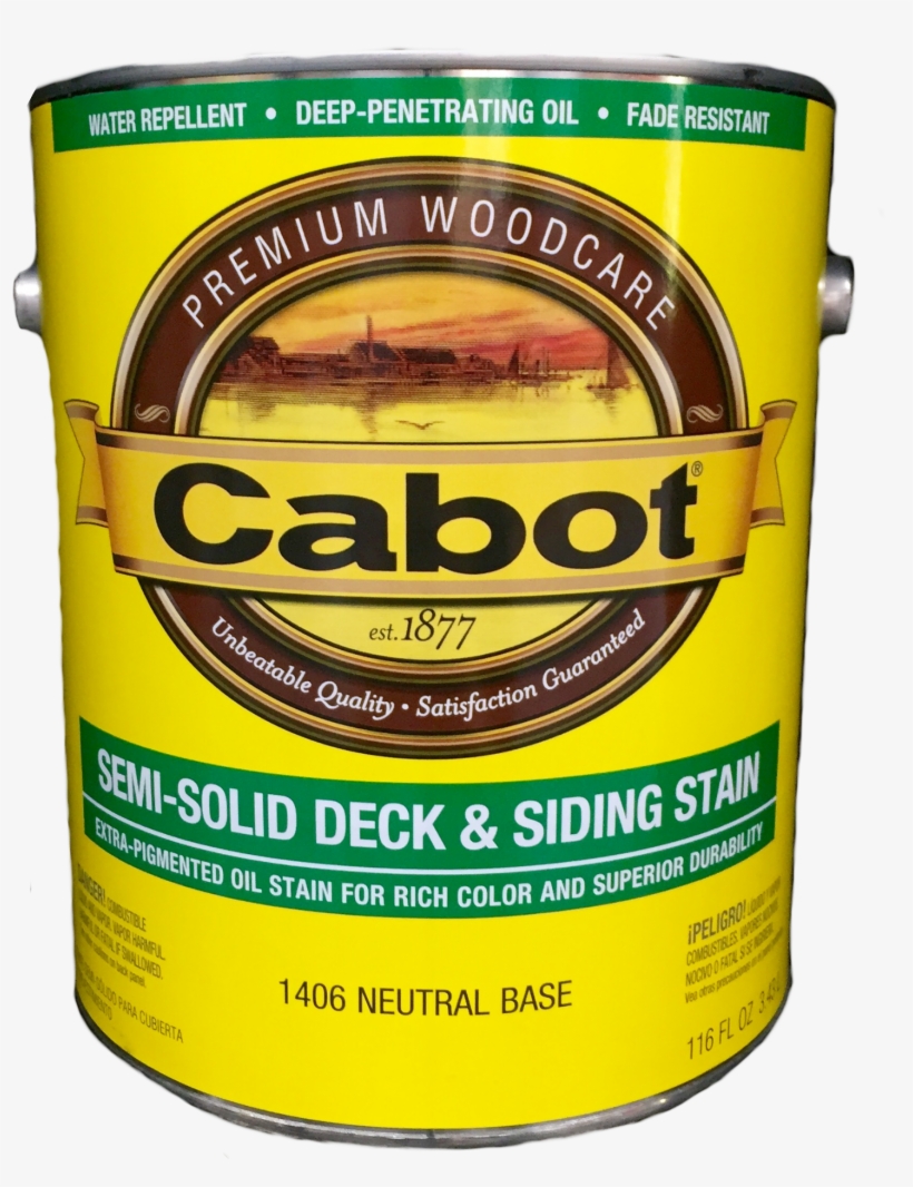 Untitled11 - Cabot 17406 1g Neutral Base Semi Solid Deck & Siding, transparent png #1512749