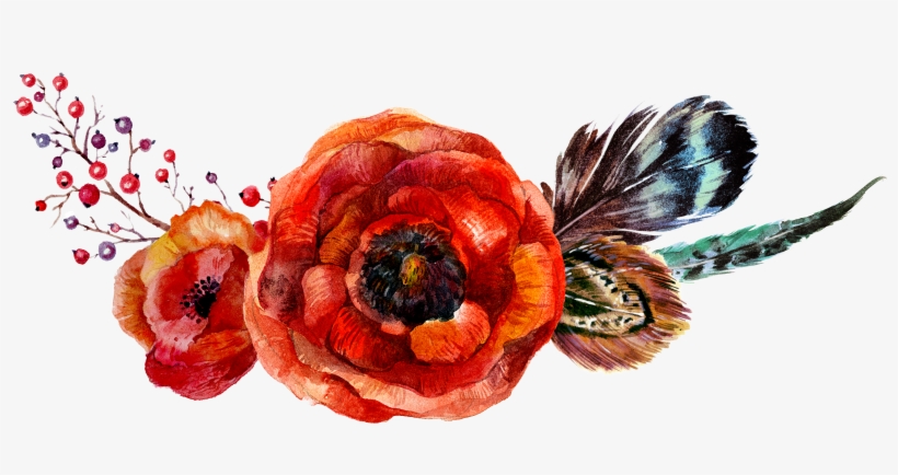 Poppy Flowers Flower Watercolor - Watercolor Flowers Vector Orange, transparent png #1513085