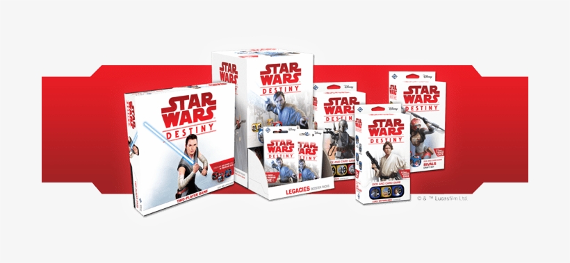 With Its Truncated Selection Of Products, The Trilogy - Star Wars Destiny - Legacies Booster Box, transparent png #1513224