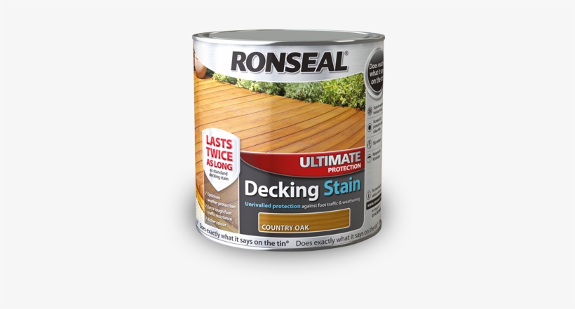 Ultimate Protection Decking Stain - Ronseal Ultimate Protection Decking Stain, transparent png #1513335