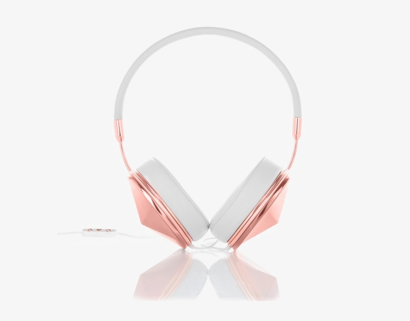 Rose Gold Headphone Png Photo - Gold, transparent png #1513386