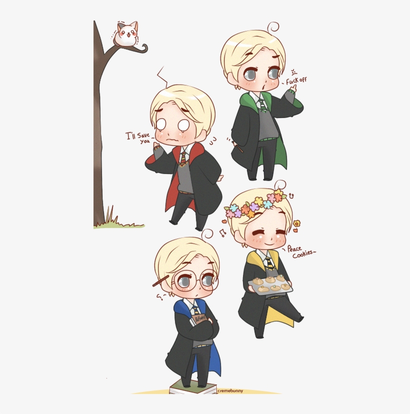 The Malfoys On Twitter - Chibi Draco, transparent png #1513526