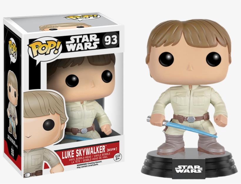 Luke Skywalker Bespin Pop Vinyl Figure - Funko Pop Star Wars Luke Skywalker, transparent png #1513570