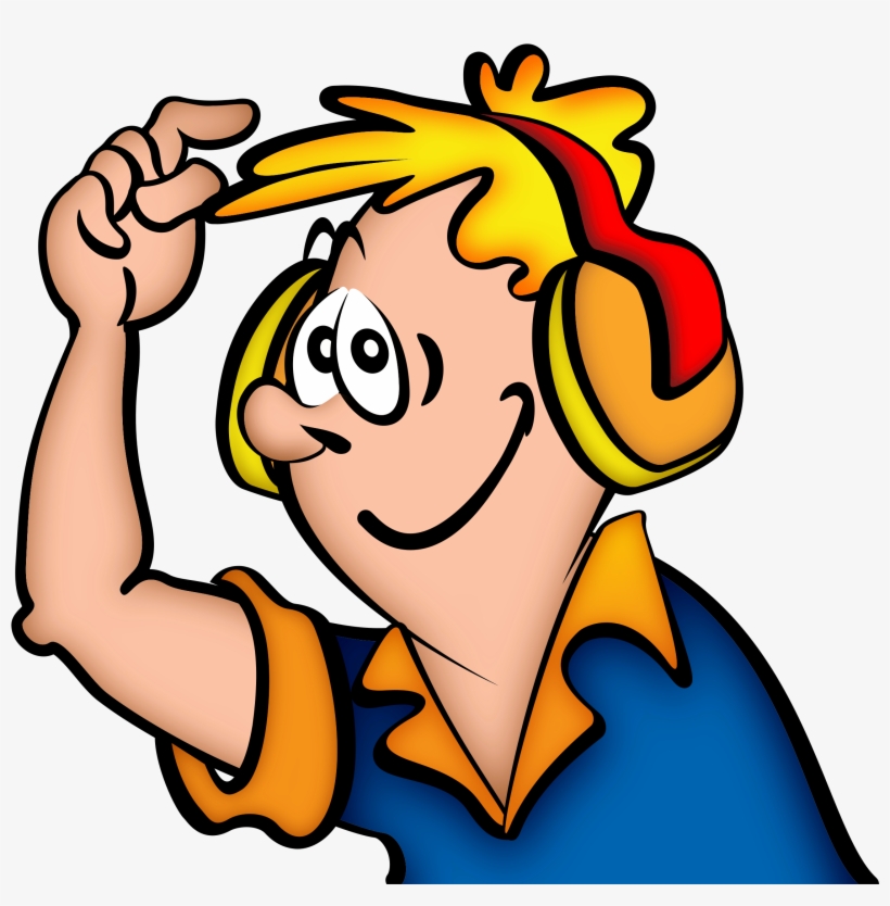 This Free Icons Png Design Of Boy With Headphone, transparent png #1513668