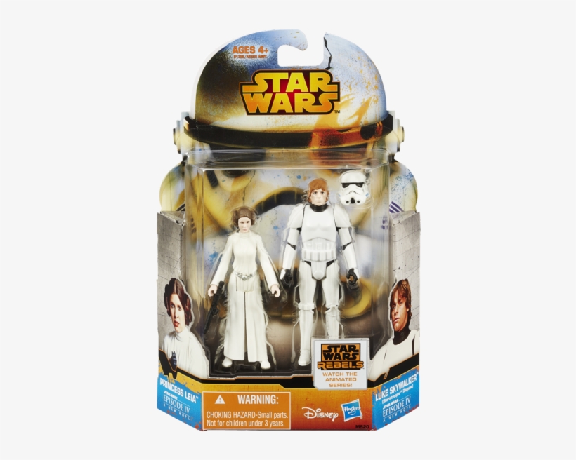 75" Mission Series 2-packs Princess Leia & Luke Skywalker - Star Wars Bossk Figure, transparent png #1513701