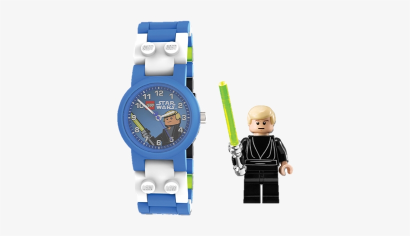 9001741 Lego Star Wars Luke Skywalker Watch With Minifigure - Lego Star Wars Luke Skywalker Watch, transparent png #1513722