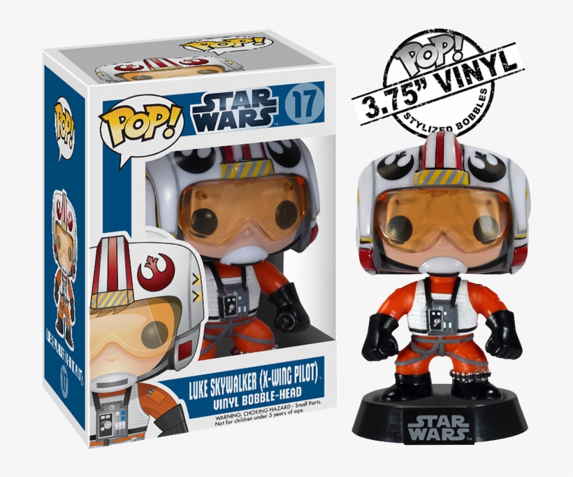 Luke Skywalker X-wing Pilot Pop Vinyl Figure - Funko Star Wars Pop, transparent png #1514046