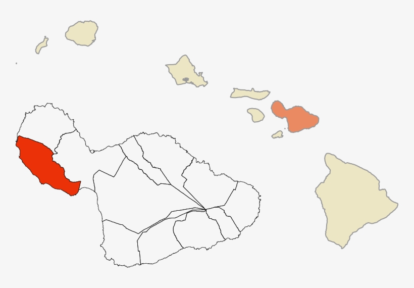 Historic Mokus Of Maui Map - Hawaii Islands, transparent png #1514066