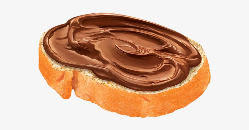 Illustration Of Hazelnut Cream Chocolate On Bread - Bread With Chocolate Cream, transparent png #1514447