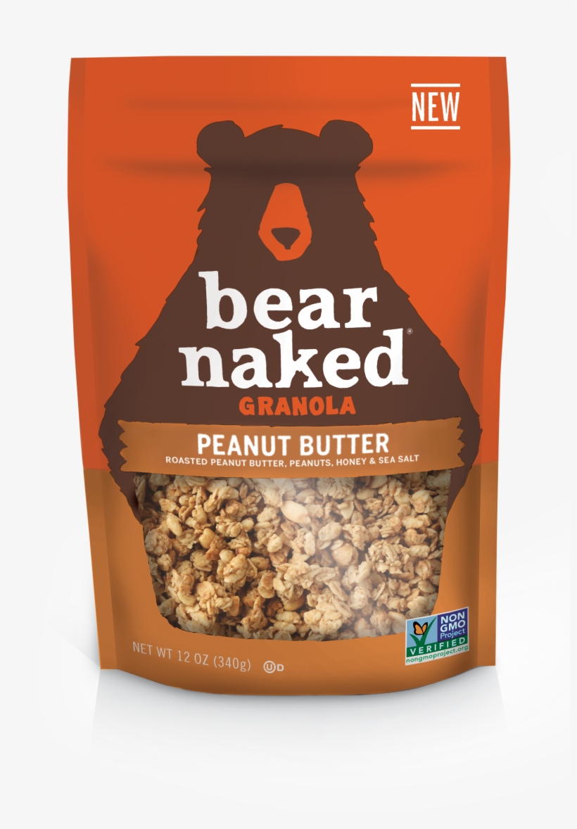 Peanut Butter - Bear Naked Granola Fruit And Nut, transparent png #1514719