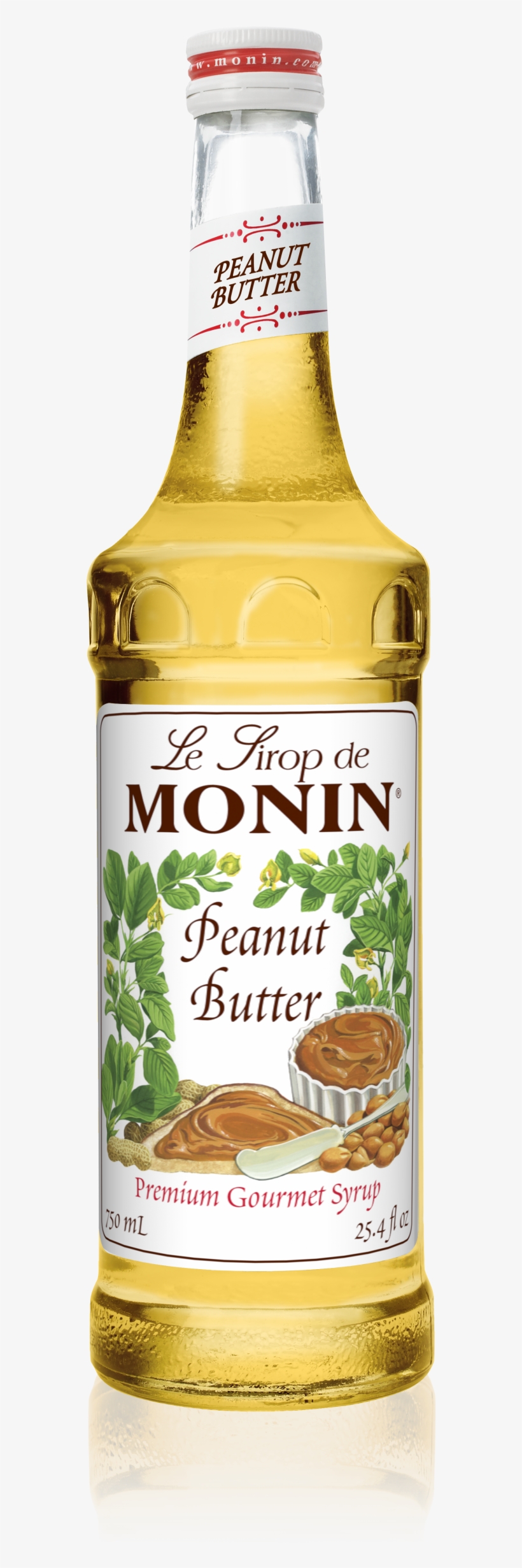 750 Ml Peanut Butter Syrup - Monin Vanilla Syrup, transparent png #1514874